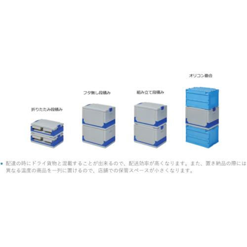 ワコン クールワン折りたたみ保冷ボックス グレー [COG-10] COG10  販売単位：1 送料無料の画像