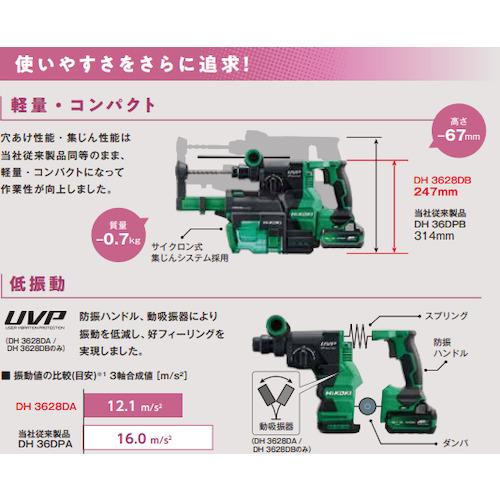 HiKOKI ロータリハンマドリル 36V SDSプラスシャンク 本体のみ