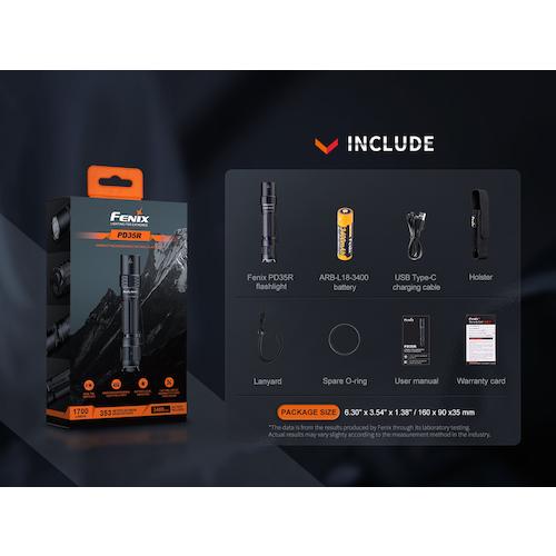FENIX 充電式LEDライト PD35R [PD35R] PD35R  販売単位：1 送料無料_1