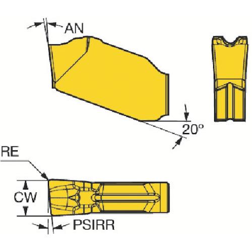SANDVIK コロカットQD突切り加工用チップ(320) 1125 [QD-RH-0400-0502-CM 1125] QDRH04000502CM 10セット 送料無料_1