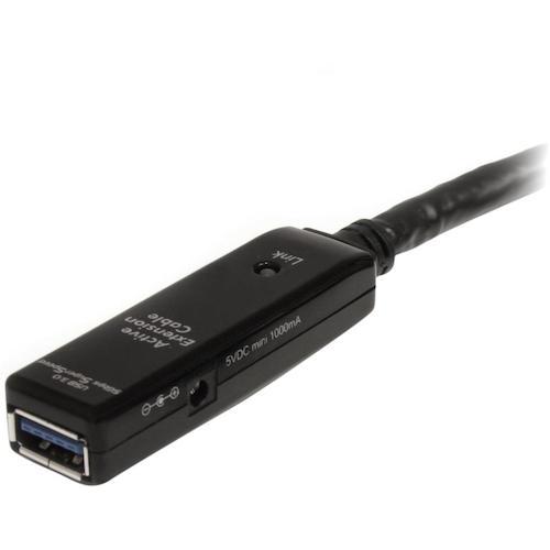 StarTech USBケーブル/A-A/10m/USB 3.0/アクティブ延長/オス・メス/BK [USB3AAEXT10M] USB3AAEXT10M  販売単位：1 送料無料の画像