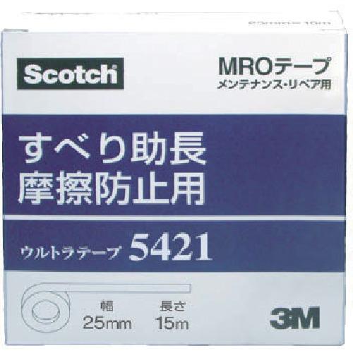 3M ポリエチレンテープ 5421 25mm x 15m 3M 超高分子量ポリエチレンテープ(再剥離)5421 25mmX15m 白 個装 [5421