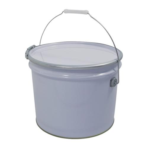 高翔 白ペール缶 13L フタ・バンド付 [870-44] 87044 販売単位：1