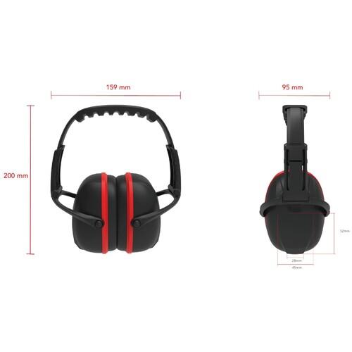 TRUSCO トラスコ中山 イヤーマフ 折りたたみ式 NRR値27dB [TEM507