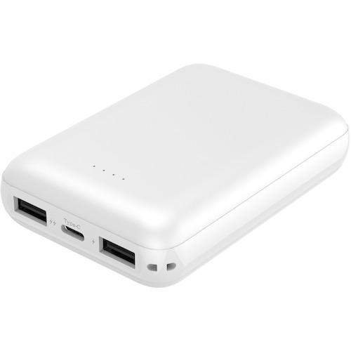 ハイディスク モバイルバッテリー 10000mAh コンパクトサイズ ホワイト [HD2-MBTC10000WH] HD2MBTC10000WH  販売単位：1｜loupe｜02