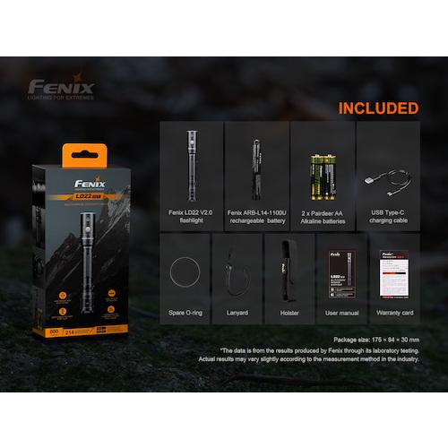 FENIX 充電式LEDライト LD22V20 [LD22V20] 販売単位：1 送料無料