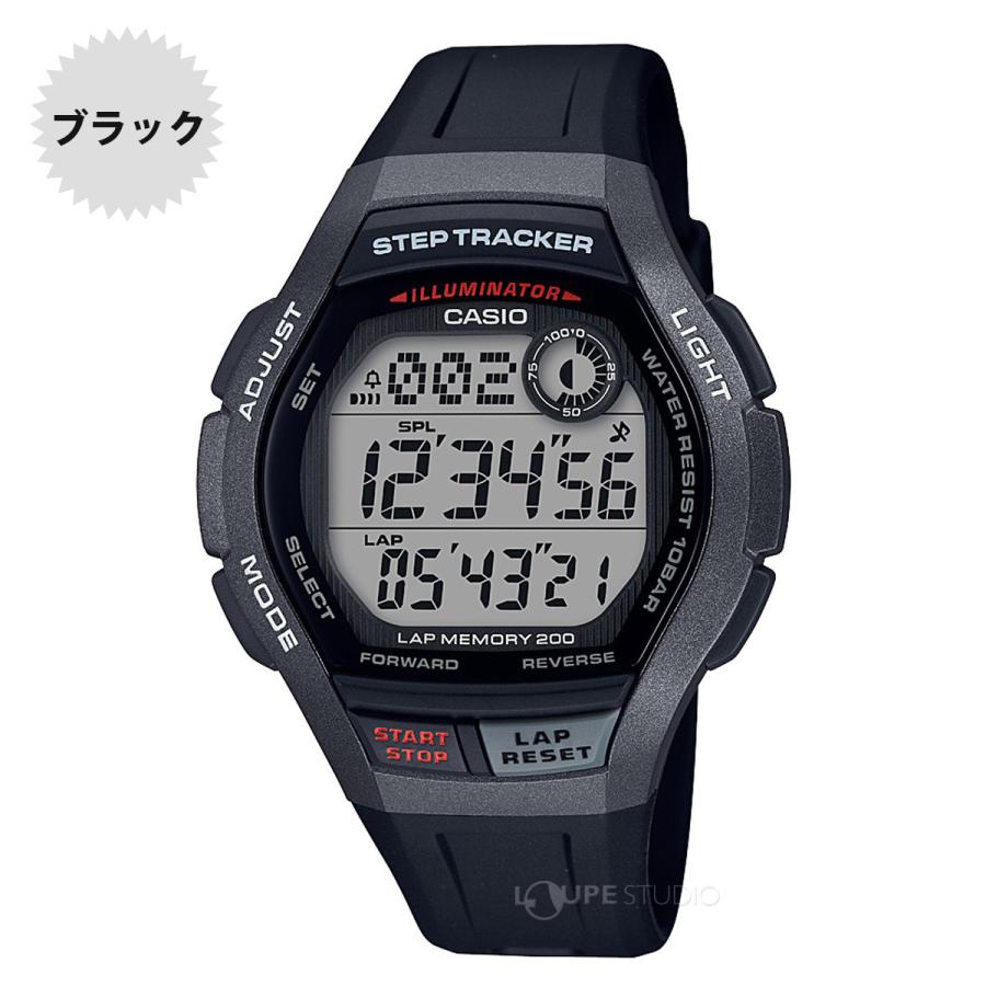 カシオ 腕時計 スポーツウォッチ CASIO ランニングウォッチ 歩数計 ランナーズ ジョギング マラソン 水泳 10気圧防水 WS-2000Hの画像