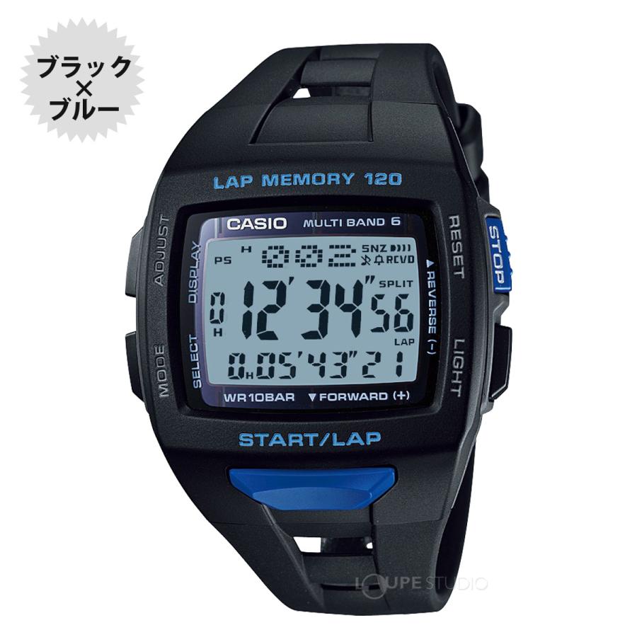 カシオ 腕時計 電波時計 ソーラー スポーツウォッチ CASIO ランニングウォッチ ランナーズ ジョギング マラソン 水泳 10気圧防水 STW-1｜loupe｜02