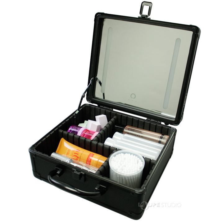 ヤマムラ コスメボックス 鏡付き LEDライト COSME BOX YCB-02 メイク