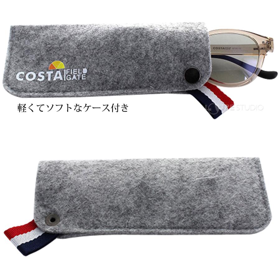 偏光サングラス COSTA レディース メンズ 透明 薄い色 薄め クリア 