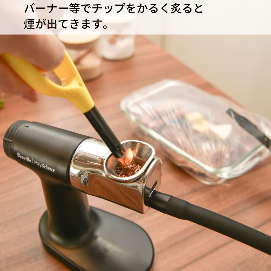 正規代理店 スモーキングガン 燻製用 ポリサイエンス ブレビル Breville プロ 業務用 家庭用 薫製器 スモークチップ＆日本語説明書付き｜louple｜05