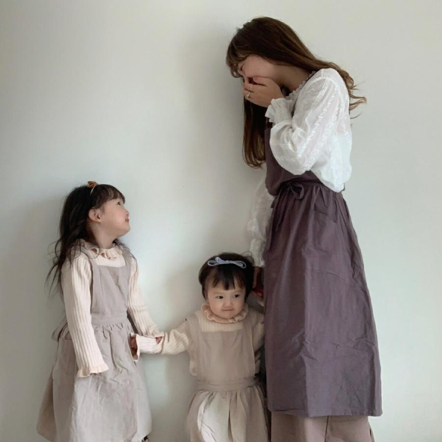 親子 お揃い エプロン 「ちょっとそこまで」につけて行ける可愛い