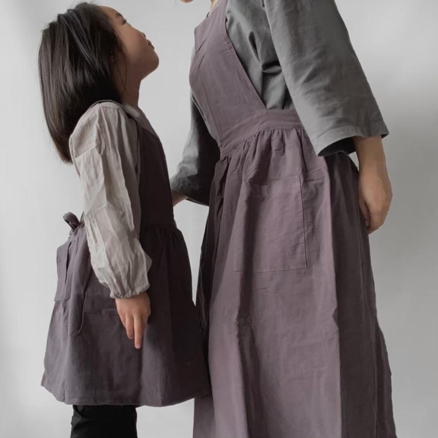 エプロン 子供用 おしゃれ 女の子 親子でお揃い 可愛いエプロン