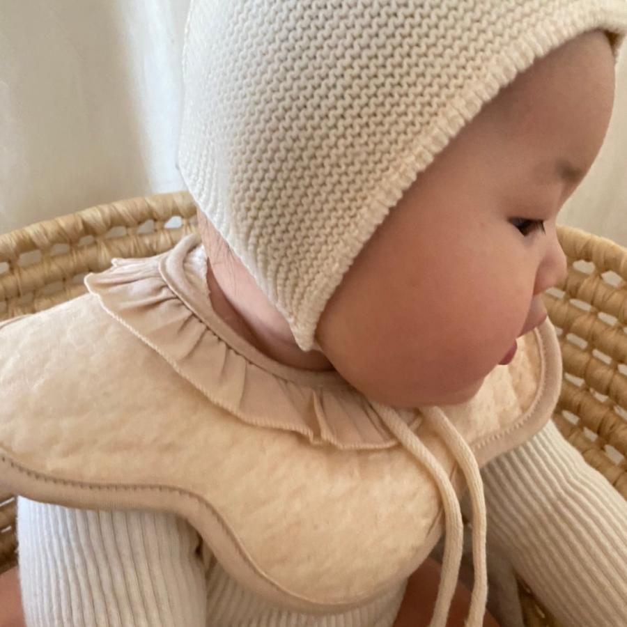 スタイ 女の子 4枚 セット 可愛いフリルにシンプルな合わせやすい柄 綿