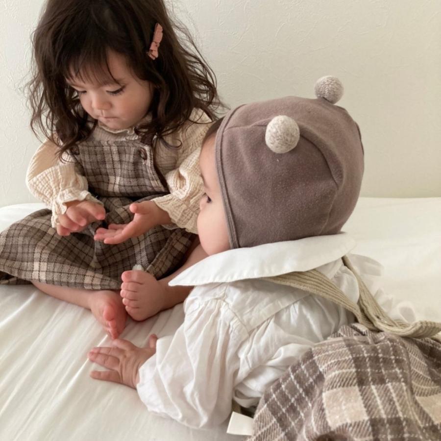 キッズ ベビー 女の子 男の子 サスペンダー チェック ブルマ suspender