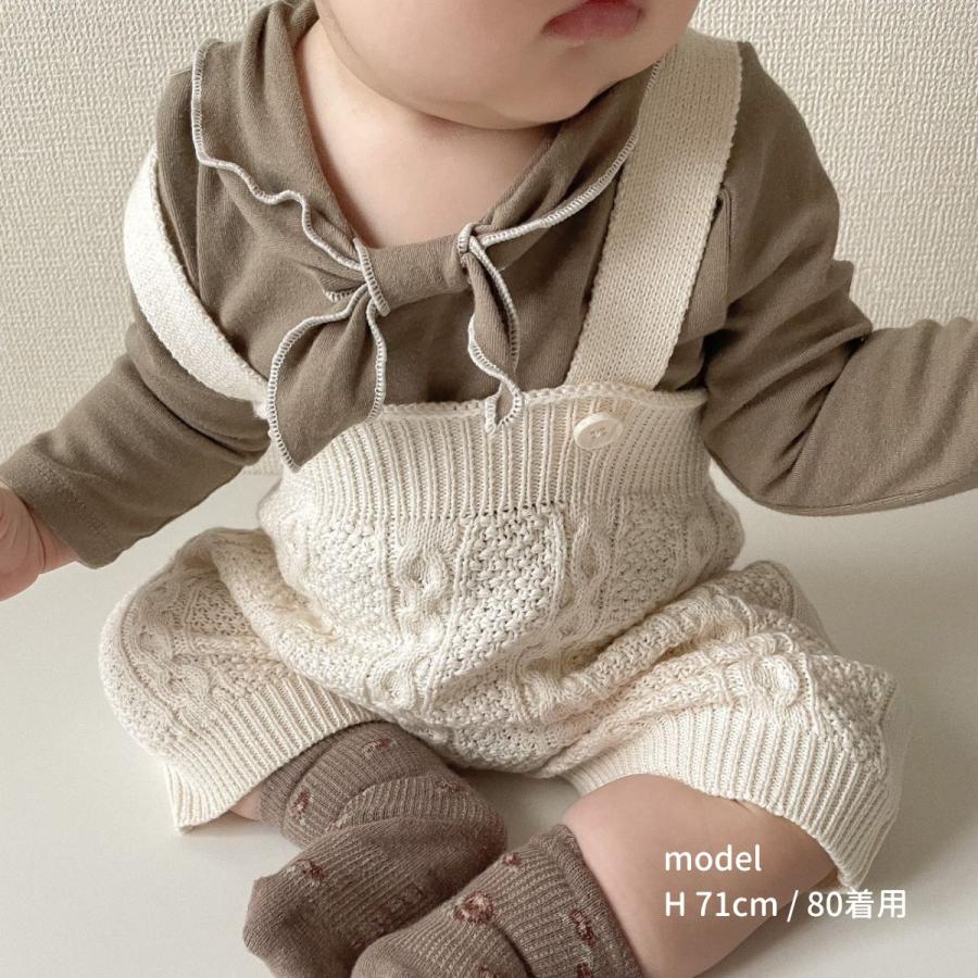 キッズ ベビー 女の子 男の子 サスペンダー ニット パンツ suspender