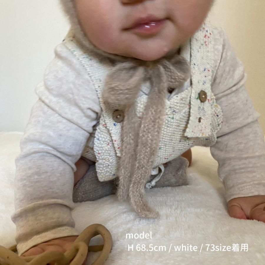 ベビー ロンパース サロペット mix knit rompers ミックスカラー