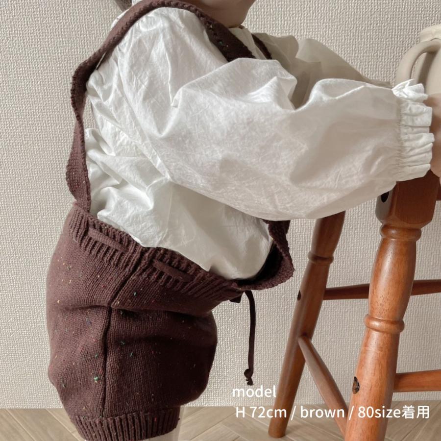 ベビー ロンパース サロペット mix knit rompers ミックスカラー