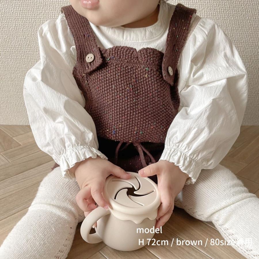 ベビー ロンパース サロペット mix knit rompers ミックスカラー
