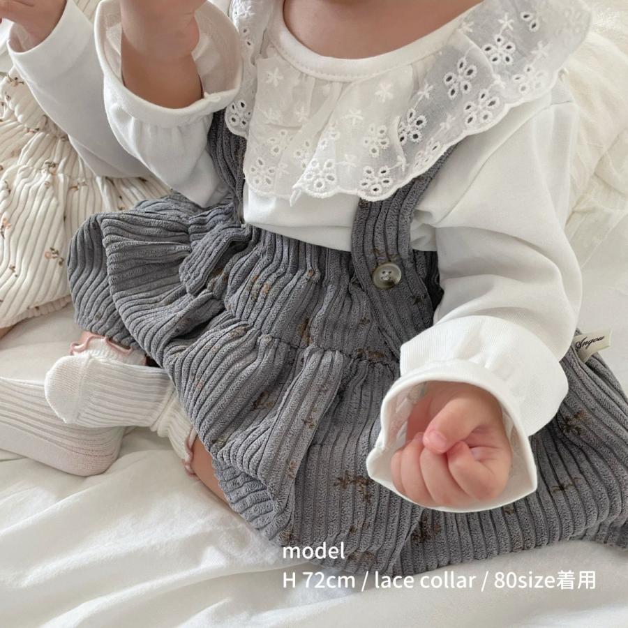 ベビー キッズ 女の子 男の子 長袖 襟付き トップス basic collar tee