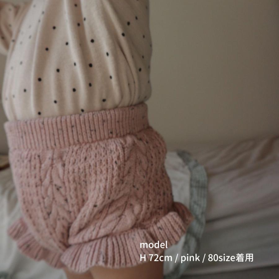 キッズ ベビー 女の子 ブルマ nep cable knit bloomer フリル ケーブル