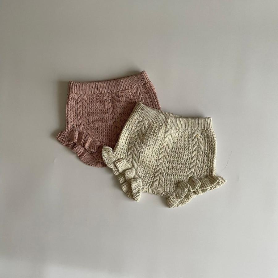 キッズ ベビー 女の子 ブルマ nep cable knit bloomer フリル ケーブル