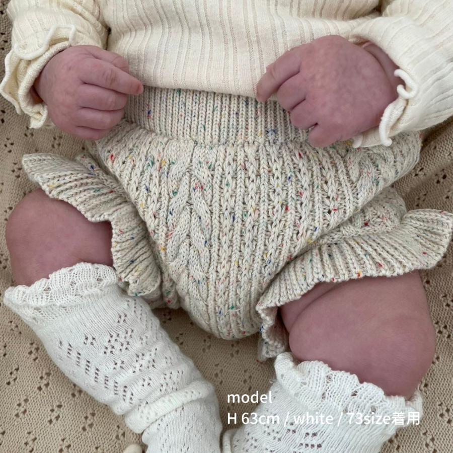キッズ ベビー 女の子 ブルマ nep cable knit bloomer フリル ケーブル