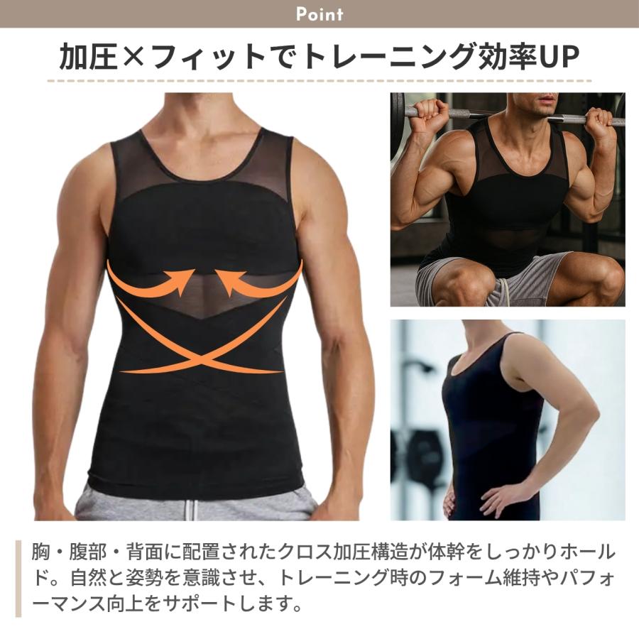 加圧シャツ メンズ 【日常もトレーニングも、スタイルを意識する大人の