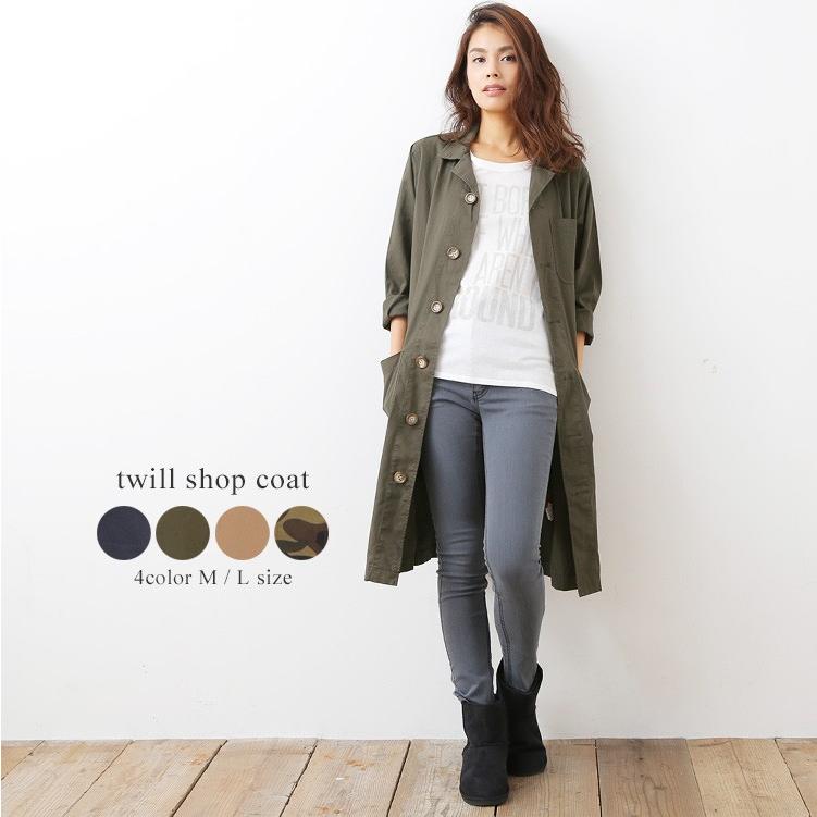 ミリタリーロングジャケットコート カーキ 迷彩も有り 4915 Lovcaラヴカ 通販 Yahoo ショッピング