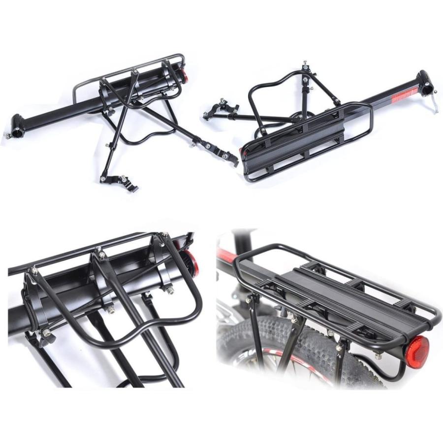 自転車 リア キャリア 荷物 固定