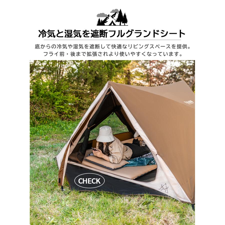 KZM OUTDOOR テント 2人用 ワンタッチ 一人用 キャンプ KZM OUTDOOR テント 2人用 ワンタッチ 一人用 キャンプ