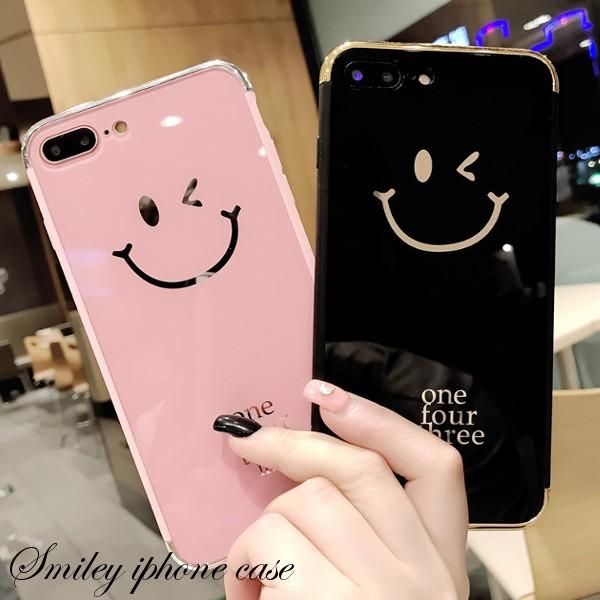 iPhone SE（第2世代） ケース Smiley ニコちゃん スマイル ペア お揃い