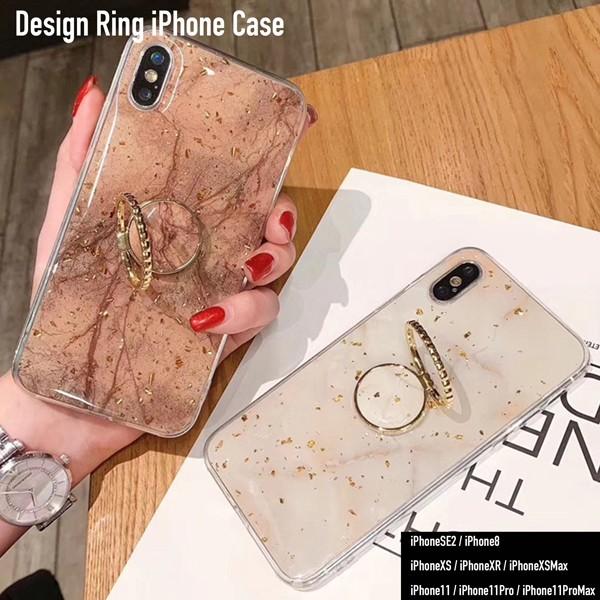 iPhone ケース 14 13 12 mini Pro Max 11 SE3 SE2 XR XS 8 スマホ 携帯 アイホン カバー おしゃれ 韓国 流行り リング 落下防止 大理石 | iPhone 13