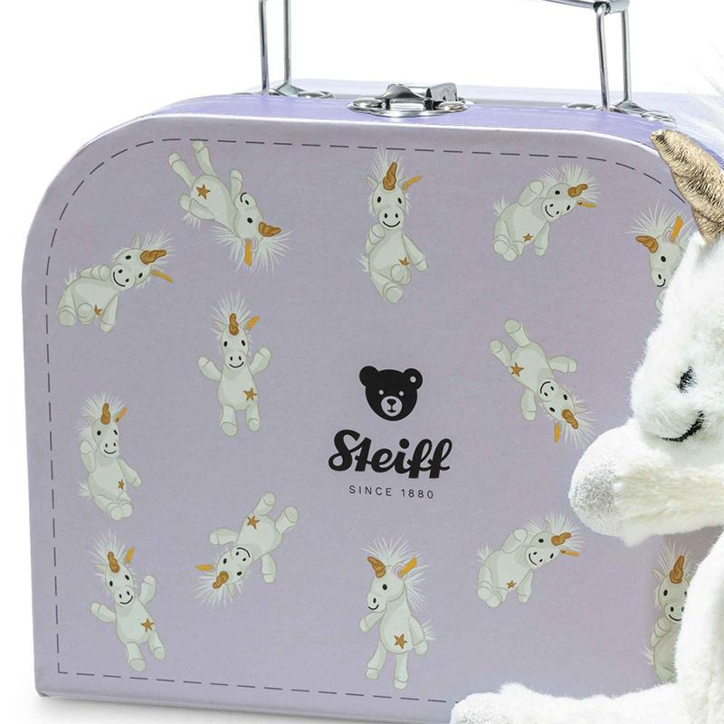 ☆タグ付き！Steiff ユニカ ユニコーン ぬいぐるみ スーツケース付き☆ Steiff（シュタイフ） ご予約作品 ユニコーンのユニカ スーツケース