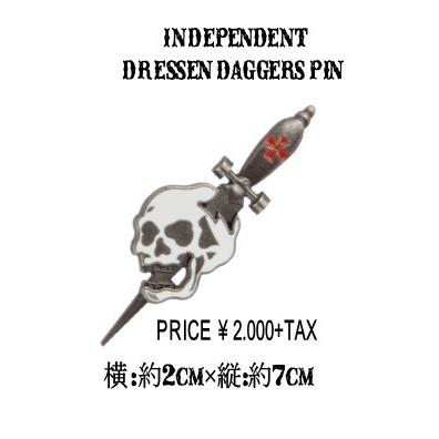 INDEPENDENT DRESSEN DAGGERS PIN インディペンデントピンバッジ ピン バッチ 缶バッチ INDY インディー｜loveandhate