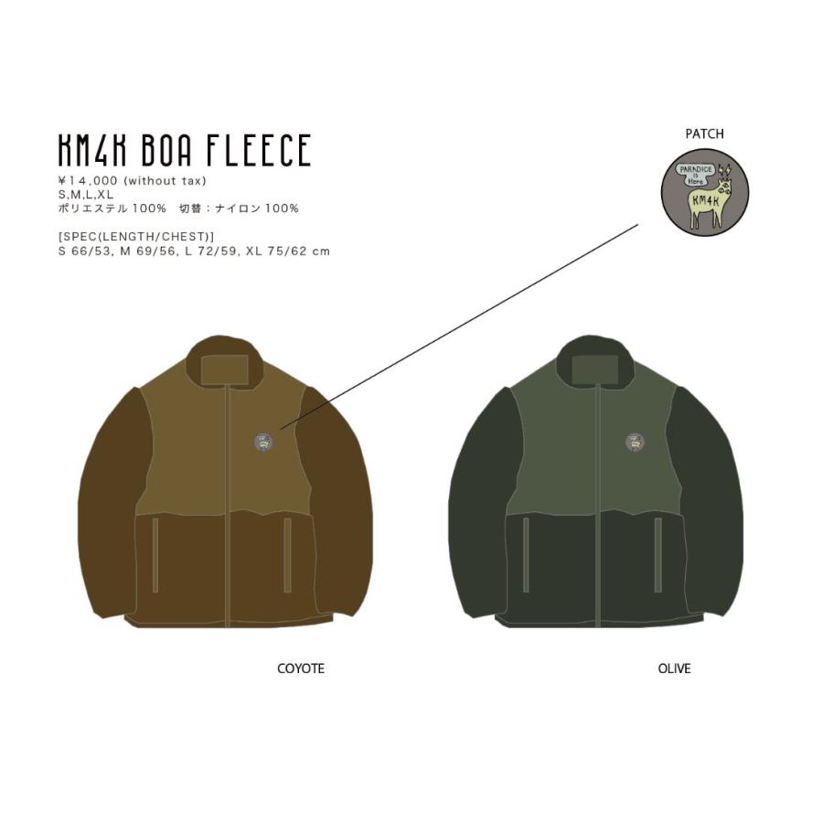 KM4K 22 BOA FLEECE フリース ジャケット カモシカ 鹿 長袖