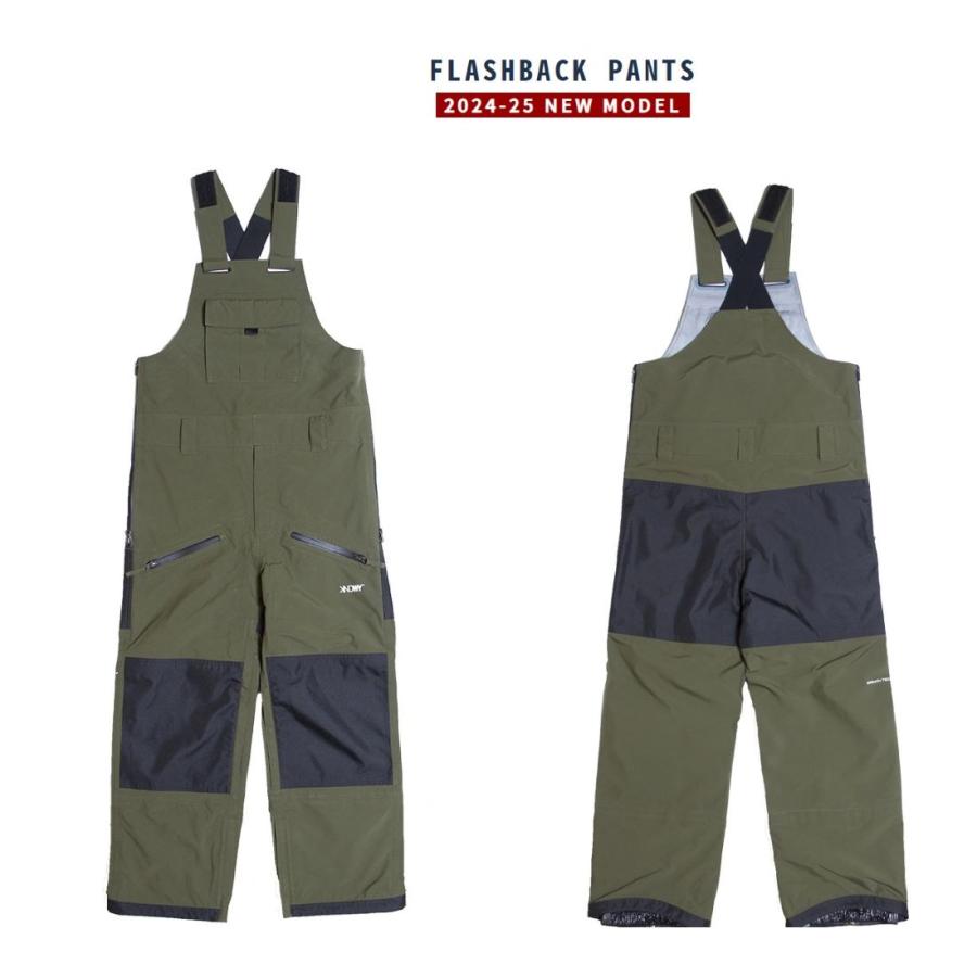KNOWY FLASHBACK BIB PANTS 送料無料 25-26  ビブ パンツ PURPLE ARMY GREEN ノーウェイ  WEAR スノー ウエア  スノーボード スノボ 2026 2025の画像
