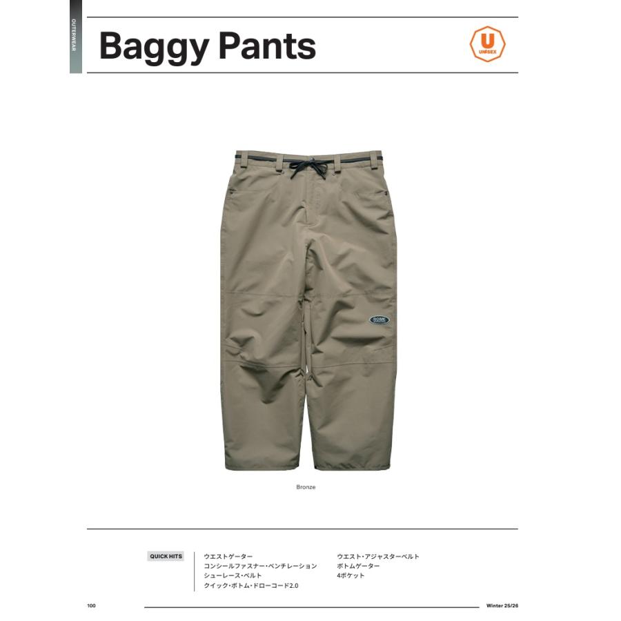ROME BAGGY PANTS 25-26 パンツ ローム パーク コニタン SNOWBOARD