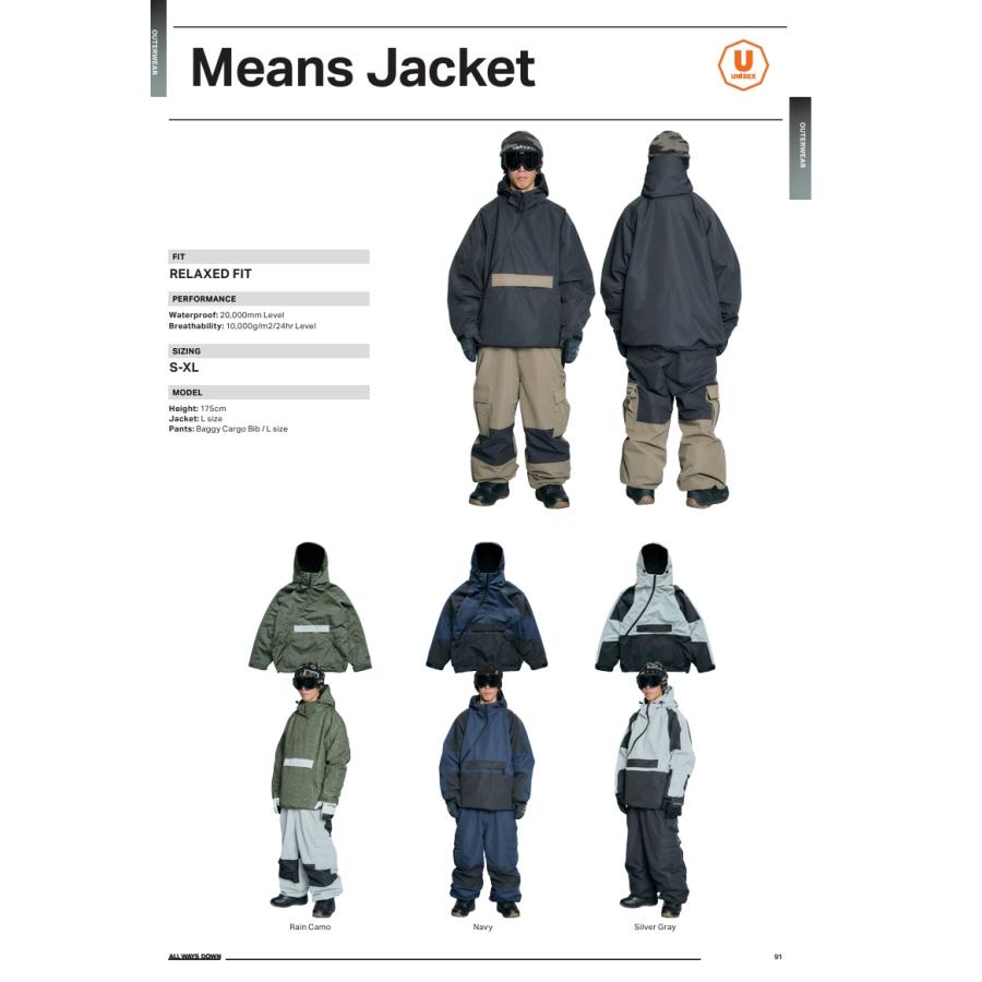 ROME MEANS JACKET 25-26 WEAR ウエア ジャケット ローム パーク