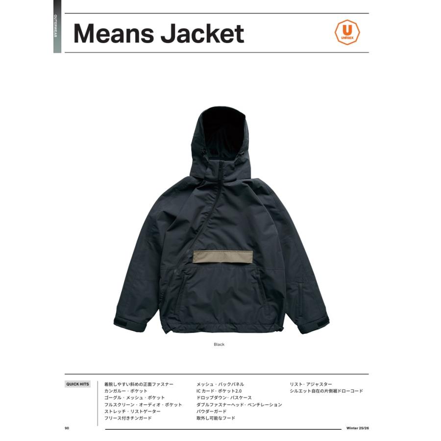 ROME MEANS JACKET 25-26 WEAR ウエア ジャケット ローム パーク