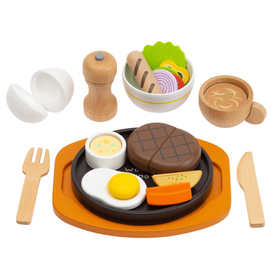 ウッディプッディ（WOODY PUDDY） はじめてのおままごと ハンバーグ