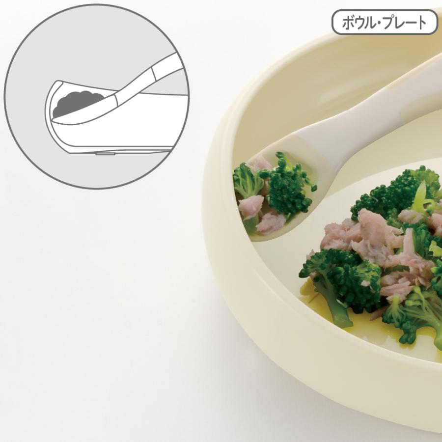 リッチェル こぼれない!内反りカーブですくいやすいボウルと リッチェル こぼれない!内反りカーブですくいやすいボウルと