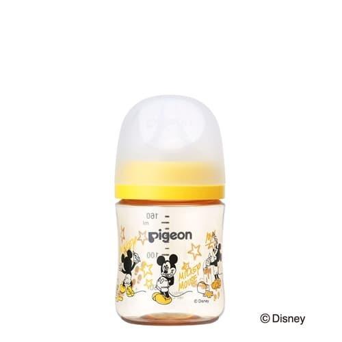 ピジョン 母乳実感 哺乳びん プラスチック製 Disney 160ml 乳首（SSサイズ）新生児 広口タイプ 哺乳瓶 拒否 PIGEON B倉庫 送料無料｜loveandpeace8