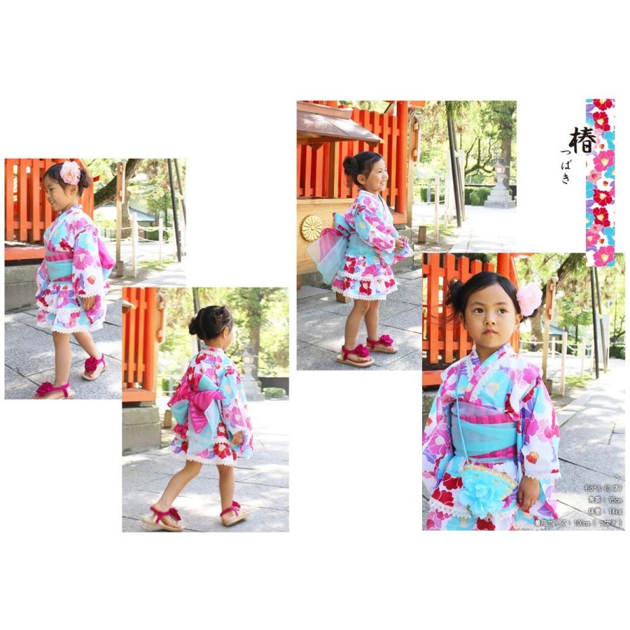 SALE 小さいサイズ 90cm 100cm 浴衣 子供 ドレス 4点セット 女の子 キッズ 送料無料|loveberrysmarket|04