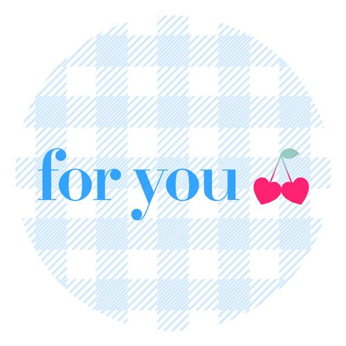 foryou シール ギンガムチェック かわいい ギフト プレゼント 24枚 |  | 03