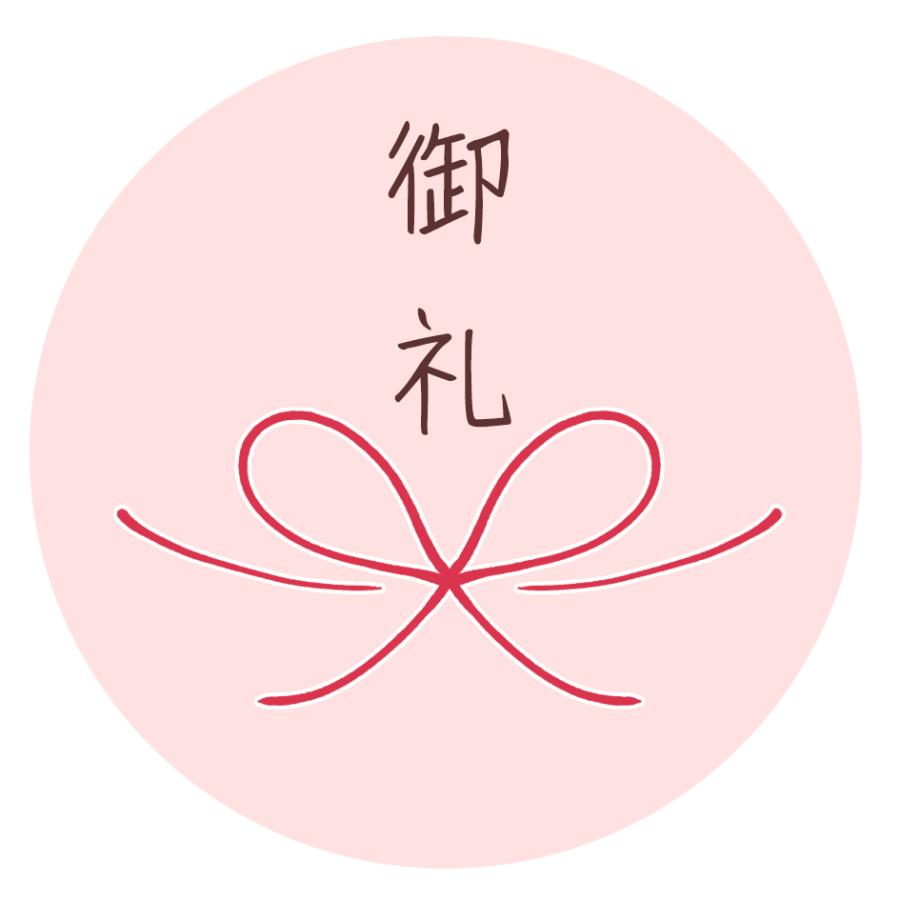 御礼 シール ありがとうシール かわいい 和 水引 お礼 ギフト 24枚