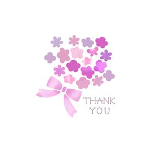 ありがとう シール サンキューシール ブーケ 花 花束 かわいい プチギフト お礼 24枚 |  | 01