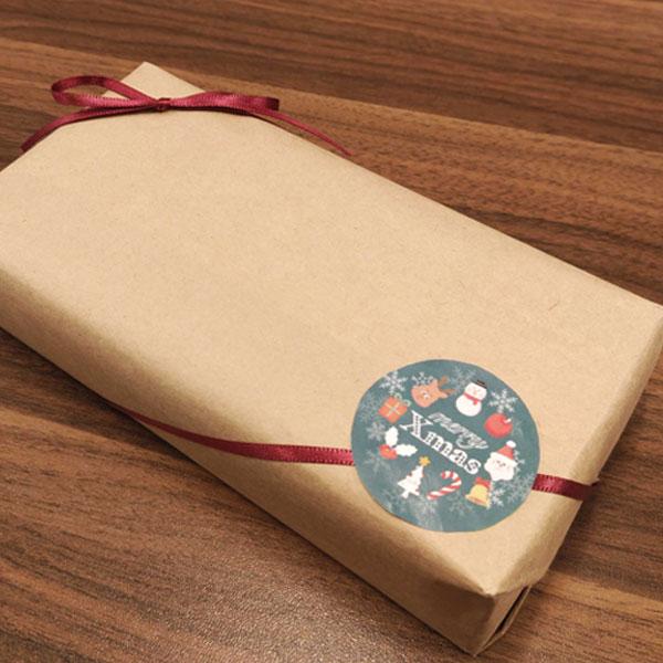 クリスマス お菓子 イラスト かわいい ラッピング シール ギフト 24枚 |  | 02