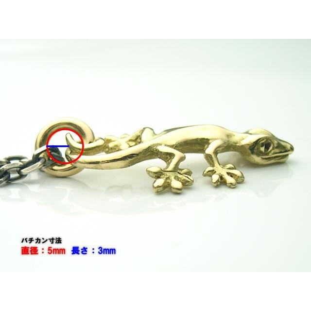 【美品】正規品保証　ヤモリモチーフ　ペンダント　トップ　K18　約1.7g シルバーアクセサリー】18金製のヤモリペンダントトップ【和柄