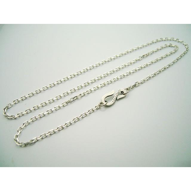 シルバー チェーンネックレス フック式*4 楽天市場】シルバー925 あずきチェーン ネックレス 幅4mm 4面カット